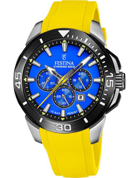 Festina Horloge F D Chrono Bike Horloge Geel