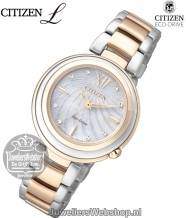 Citizen EM0335-51D horloge dames Eco-Drive Bi Color