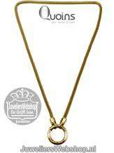 Quions QK-S4-G Hollow Chain Ketting Goud 45 cm