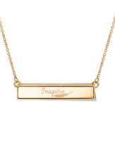 TWYN Bar Inspire Necklace Gold Toned 42 cm TWYN-NEC-BAR-02-42