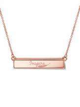 TWYN Bar Inspire Necklace Rose Toned 42 cm TWYN-NEC-BAR-03-42