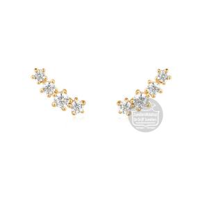 Ania Haie Gold Sparkle Climber Ear Studs E056-02G