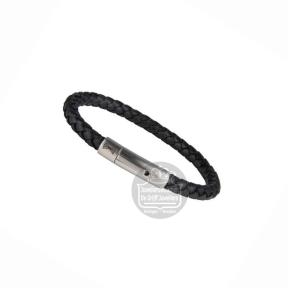 Aze Jewels Iron Single String Black Armband AZ-BL004-A-210