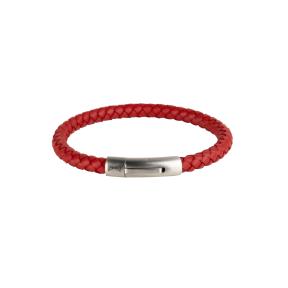 Aze Jewels Iron Single String Red Armband 19,5 cm AZ-BL004-F-195