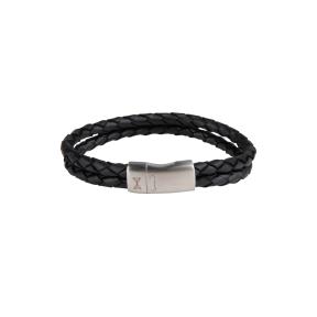 Aze Jewels Iron Double Shot Black Armband 21 cm AZ-BL006-A-210