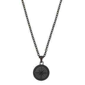 Aze Jewels Necklace Boussole Noir AZ-NL005-B-080