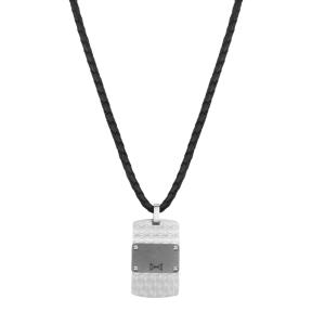 Aze Jewels Necklace Leather Identity II - AZ-NL009-A-050