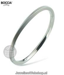 boccia 03011-01 titanium zilverkleurige slavenarmband