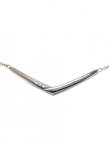 boccia titanium collier met diamant 08046-03