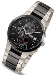 Boccia horloge heren titanium 3748 01 met zwarte wijzerplaat