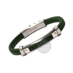 Borsari Armband Nautico Staal met goud brnautico103