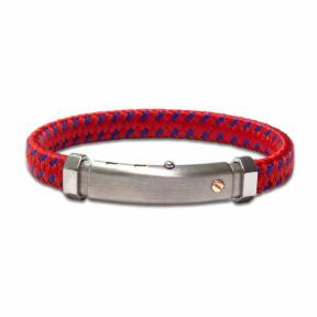 Borsari Armband Racing Staal met goud brrac11n