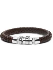 buddha to buddha 180BR Ben Small Leather Armband Bruin