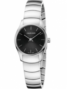 Het formulier huren Faeröer Calvin Klein Classic horloge K4D2314V dames met zwarte wijzerplaat