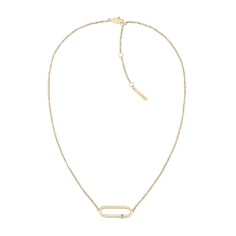 Calvin Klein CK Elongated Oval collier CJ35000186 Goud