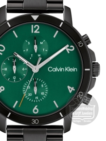 Calvin Klein CK25200069 Gauge Sport Horloge Heren Groen