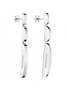 calvin klein KJAYME000100 Wavy oorbellen zilver