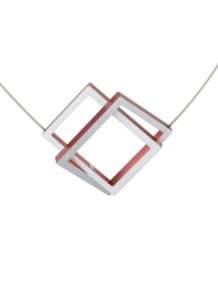 Clic C30R collier rechthoek rood