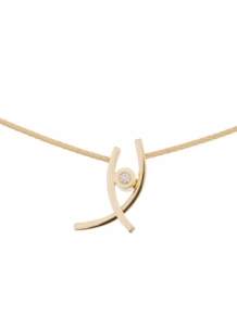 Gouden Clic Collier met Diamant CG4