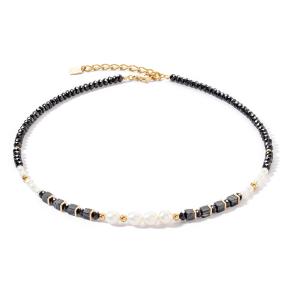 Coeur de Lion Collier 1132/10-1314 Zwart Wit