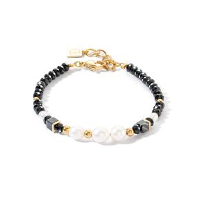 Coeur de Lion Armband 1132/30-1314 Zwart Wit