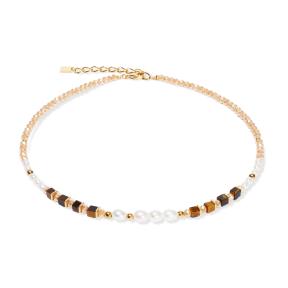 Coeur de Lion Collier 1135/10-1110 Bruin Beige