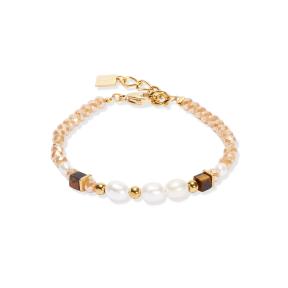 Coeur de Lion Armband 1135/30-1110 Bruin Beige