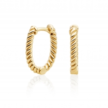 Sparkling Jewels Creolen Earring Editions Twist Gold EAG21