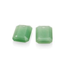 Sparkling Jewels Eardrops Earring Editions Green Aventurine Baguette EAGEM29-EC