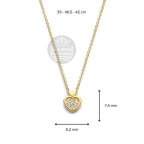 Excellent Jewelry Collier CP117184 geelgoud briljant