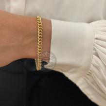 Fjory Gouden Bolle Gourmet Armband 40-EBG05521