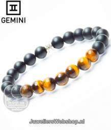 Gemini armband Combo Black-Yellow Large 8mm