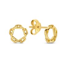 Jackie Gold Baia Link Studs JKE23.222