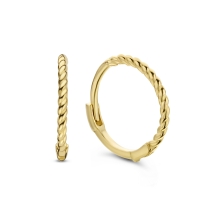 Jackie Gold Mini Twist Hoops JKE20.040