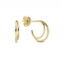 Jackie Gold Twin Hoops JKE20.036