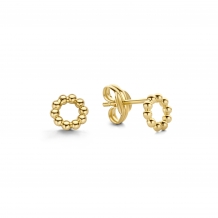 Jackie Gold Bubbly Circle Studs JKE20.060