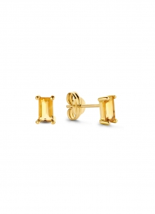 Jackie Gold Medina Citrine Studs JKE21.157