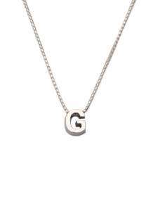 initials letter G collier Joy de la Luz Si-G