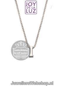 Joy de la Luz Si-I initials ketting met hanger I