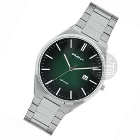 Prisma Herenhorloge P2423 Slimline Stainless Steel antraciet