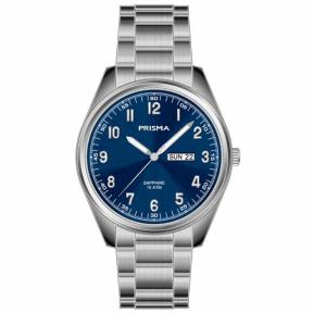 Prisma Herenhorloge P.1303 Titanium Blauw