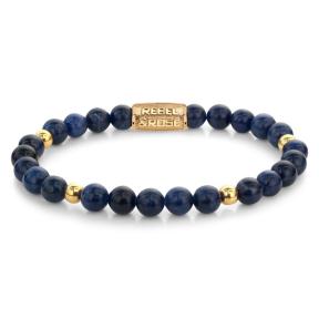 Rebel & Rose armband Midnight Blue Gold RR-60137-G-M 17,5cm