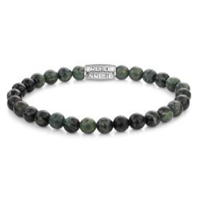 Rebel & Rose armband Green Rocks  RR-60139-S-L 19cm groen