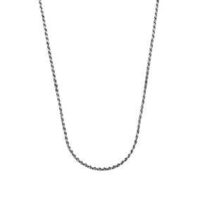 Rebel & Rose Necklace Rope Silver 925 RR-NL051-S-55