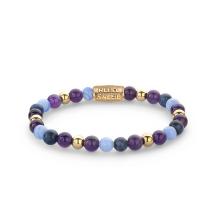 Rebel and Rose Are Violets Blue? RR-60109-G-S Armband 16,5cm