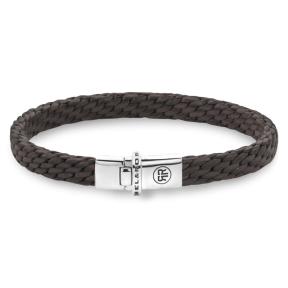 Rebel and Rose Woven Small Brown RR-L0160-S-M Armband 17,5cm