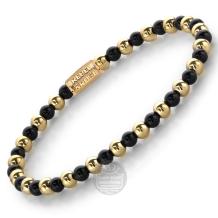 Rebel & Rose Armband RR-40061-G-S Mix Black Madonna 16,5cm