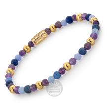 Rebel & Rose Armband RR-40064-G-S Are Violets Blue? 16,5cm