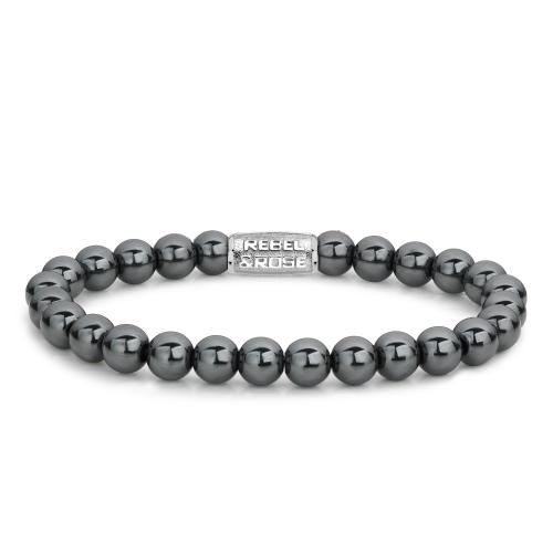 Rebel & Rose Armband RR-8DV04-S-M Grey Silver Shine DV 17,5cm