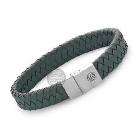 rebel & rose Full Metal Premium Green 12 mm armband RR-M0045-S-L